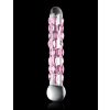 Pipedream Icicles No. 7 - sklenené dildo s perličkami