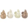 daan kromhout Set 4ks přírodní velikonoční slepička Chicken Easter Flock - 11*7*11 cm