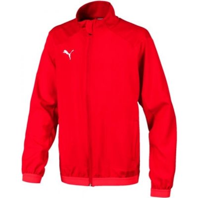Puma LIGA SIDELINE JACKET JR Chlapčenská športová bunda, červená, 164