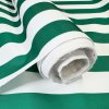 Látka do exteriéru na zahradné lehátka a húpacie siete, farba bielo-zelená, prúžok 5 cm