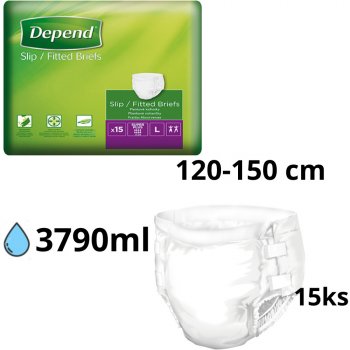 Depend Slip Super Plus L 15 ks od 6,57 € - Heureka.sk