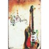 Ceduľa Gitara music 40cm x 30cm Plechová tabuľa