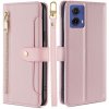 VSETKONAMOBIL 93082 PASTEL Peňaženkové puzdro pre Motorola Moto G85 5G ružové
