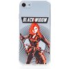 AppleMix Kryt MARVEL pre Apple iPhone 7 / 8 / SE (2020) / SE (2022) - Black Widow - gumový - čierny