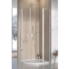 RADAWAY NES PDD II 80cm pravé dvere do kombinácie / sprchový kút štvrťkruhový, profil chróm, sklo číre, 10030080-01-01R