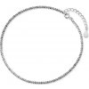 For Silver Minimalistická trblietavá retiazka na nohu - Striebro 925