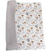 Bomimi Hracia obojstranná deka Lesné zvieratká béžová 8595673204708