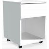 VCM Kancelárska skrinka na kolieskach Dalosa 45 biela, 3-Sb 100372401