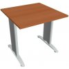 Hobis Rokovací stôl Flex, 80x75,5x80 cm, čerešňa/kov