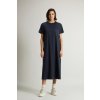 ŠATY WOOLRICH KIMONO DRESS MELTON BLUE