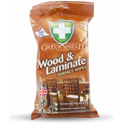 Green Shield Wood & Laminate 4v1 na dřevo a lamináty vlhčené ubrousky 50 ks