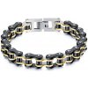 Náramok z chirurgickej ocele Moto Chain - BlackGold Impress Jewelry 210114161027BG