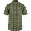 FJÄLLRÄVEN Övik Lite Shirt SS M Green-Dark Navy - L