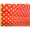 PVC gumený obrus šírka 140cm ČERVENÝ A BIELE BODKY