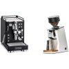 La Pavoni Mini Cellini, black + Eureka Mignon Zero 65 Speedy, CR white