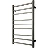 Kúpeľňový radiátor Eldo 9, 530 × 860 mm, 100 W, hranatý, elektrický, čierny, ELDO9F-T-SO