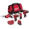 MILWAUKEE M12 BPP4A-202B (aku set 12 V náradia, obsahuje: M 12 BDD, M 12 BID, C 12T, C 12HZ)