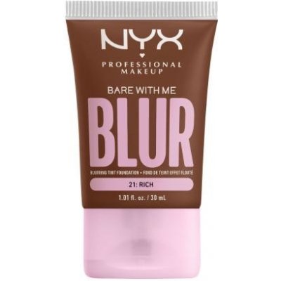NYX Professional Makeup Bare With Me Blur Tint Foundation Zmatňujúci make-up so stredným krytím 21 rich 30 ml