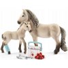 Schleich - Poník Rasy Isladzkiej - kobyla, žriebä a lekárnička 42430
