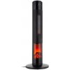 Stĺpový elektrický ohrievač PTC 1000/2000W imitácia krbu TEESA