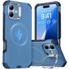 ESR Cyber Armor Kickstand puzdro pre iPhone 16 – modré