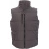 PAYPER DAYTONA 000876-0051 / Zateplená vesta s fleece podšívkou kontrastnej farby - smoke/black M