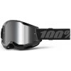 MX Okuliare 100% STRATA 2 Black - Mirror Silver lens