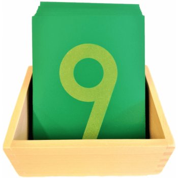 Montessori Šmirgľové číslice s krabičkou