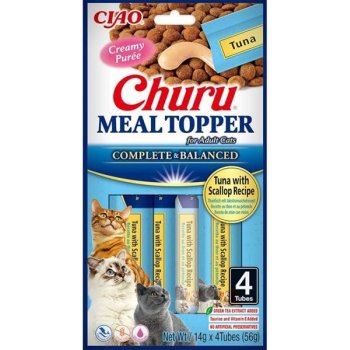 Churu Cat Meal Topper Tuna with Scallop Recipe 4 x 14 g