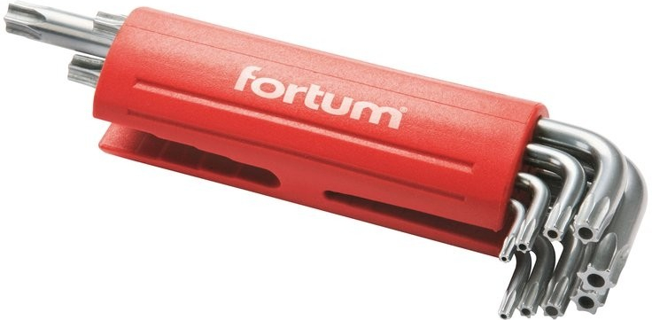 Klúce Torx zástrcné s dierkou, T10-50, 9-dielna sada, 4710200 FORTUM