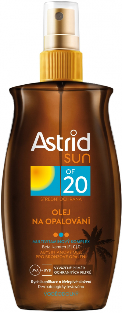 Astrid Sun olej na opaľovanie spray SPF20 200 ml