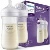 Avent flaša Natural Response priehľadná cumlík pre podporu rytmu pitia 330 ml 2 ks