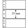 LEUCHTTURM Albumové listy OPTIMA, 3 vrecka, 180 x 77 mm Typ: Jasné
