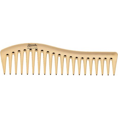 Janeke Chromium Line Wavy Comb for Gel Application hrebeň na vlasy na nanášanie gélových produktov 18,5 x 5 cm