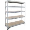 Majster Regál Rivet 180 x 150 x 60 cm 5 políce zinok
