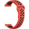 Eternico Sporty Universal Quick Release 20 mm Solid Black and Red AET-U20SP-BlRe