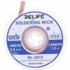 Relife RL-3015 - Spájkovací Knôt pre Odstranenie Prebytočného Cínu (3mm)