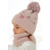 AJS Čiapka a nákrčník AJS-48-364 E-tm.ružová 50-52