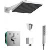 SANITINO - Sprchový set s batériou a telesom pod omietku hansgrohe, príslušenstvo kielle, chróm SANI21HHK001