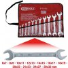 KS Tools Súprava dvojitých otvorených kľúčov, 11-dielna, 6x7-30x32mm 517.0123