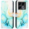 VSETKONAMOBIL 78848 ART MARBLE Peňaženkový kryt pre Infinix Note 40 GREEN
