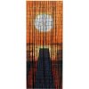 Oranžový bambusový záves do dverí 200x90 cm Sunset - Maximex