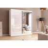 Marpol Šatníková skriňa 200 cm so zrkadlom Phani