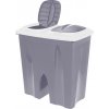 Odpadkový kôš na triedený odpad 2 x 25 l šedá KO-Y54230710seda