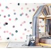Bodky Nálepky na stenu. Mix Akvarelové bodky (2)