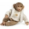 Panenka Guca 987 Reborn Opička - realistická opička miminko s měkkým látkovým tělem tělem - 32 cm (8436586819873)