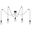 Lucide 08408/05/30 Závesné svietidlo FIX MULTIPLE Pendant 5xE27/60W čierne