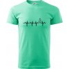 EKG Vianočný stromek - Klasické pánske tričko vyššej gramáže - 2XL ( Mätová )