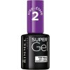 Rimmel London RIMMEL Super Gel Top Coat, vrchný gélový lak na nechty transparentný, 12ml, Transparent, Akcia