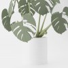 Monstera Magnetica – 3D Tlačená Dekorácia & Podložky pod Poháre Farba listov: zelená, Vyber typ kvetináča: Wave, Vyber farbu kvetináča: biela